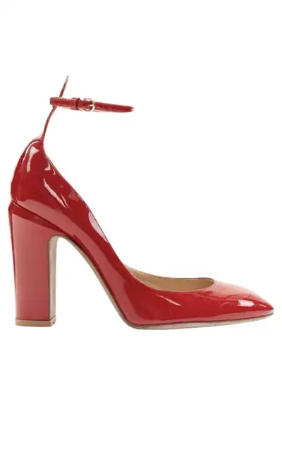 Valentino Garavani TANGO Red Patent LeatherAnkle HaloStrap Heel8, View more
