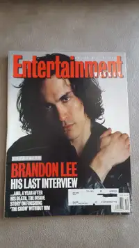 Entertainment Weekly May 13th 1994 Brandon Lee last interview.