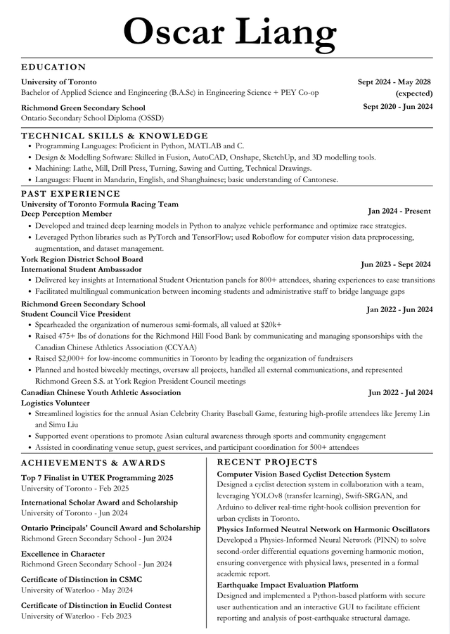 High School Math Tutor – UofT Engineering Student Support65203784025219120