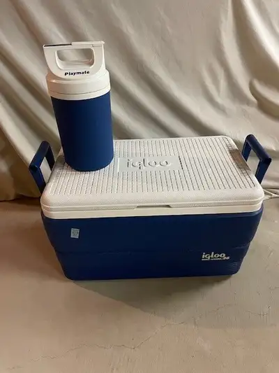Igloo Legend Cooler and a Playmate Beverage Cooler, View more