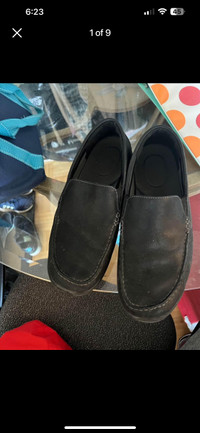 Men black rockport shoes size 9