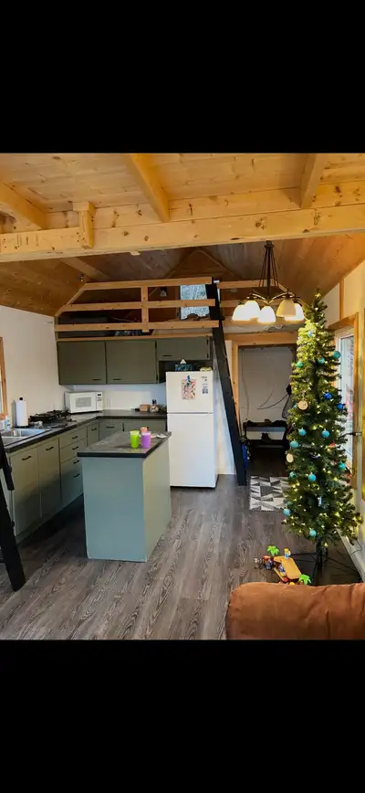 The coziest space to make memories with your family . To be moved at buyer’s expense. On treated ski...