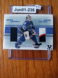 2000-01 ITG BAP Curtis Joseph Game Stick Jersey ITG Vault JS-40