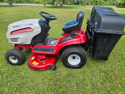 Mtd White riding lawn mower, View more