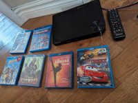 Samsung Blu Ray player and 6 Blu Ray Movies $50 for All