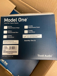 Tivoli Model One Radio (Brand New) Frost White/Red