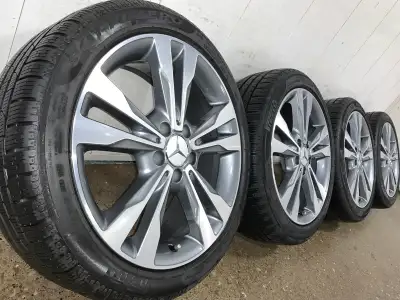 2019 Mercedes Benz C-Class C300 18 Inch OEM / Original wheels and run flat winter tires for sale. Wi...