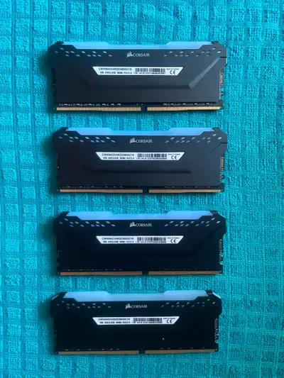 4x32GB Vengeance RGB Pro 3600MHz DDR4 $350 I’m parting out two PCs. Ask away if you need any other p...
