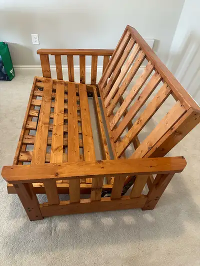 Futon Solid wood frame with mattress, View more