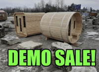 OUTDOOR SAUNA DEMO SALE! Save now, enjoy now.