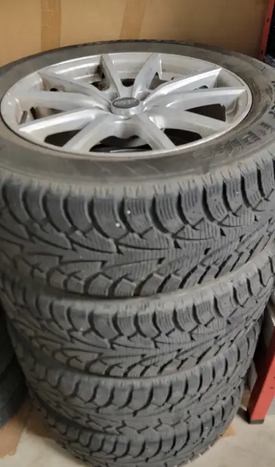 For Sale: $600 or best offer. 4 Winter Tires and Alloy Rims Hankook 225/60/R17 Kia Sportage EX. Tire...
