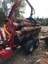 Log loaders for atvs or small tractors 