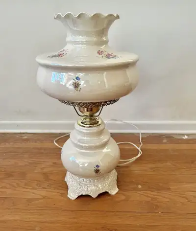VINTAGE HURRICANE TABLE LAMP, View more