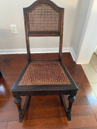 Antique Rocking Chair  with cane back and seat 100 years old