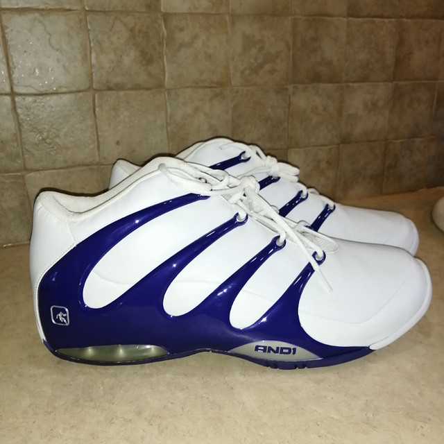 AND1 White/Blue Men's Basketball Shoes - Size 17 NEW in Men's Shoes in Bedford