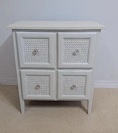 White Rattan Cabinet, View more