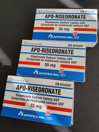 Apotex inc. Apo-Risedronate 4 Tablets 35mg - Total 12 Tablets
