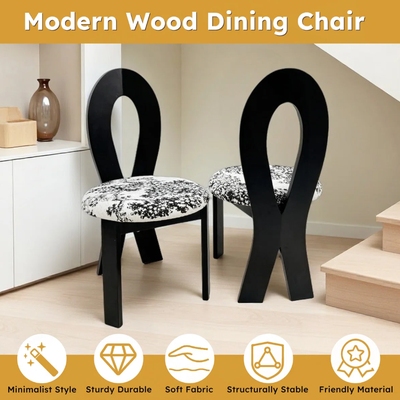 SOLID WOOD DINING CHAIRS - (Set of 4) - New in box, View more