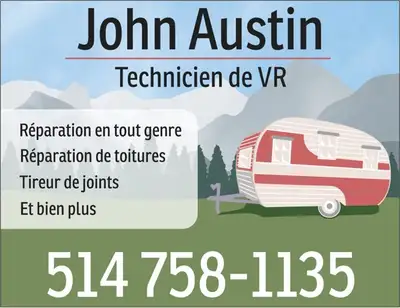 Technicien pour réparation de véhicules récréatifs de tous genres. * 20 ans d'expérience * Tarif de...