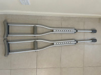 A pair of light weight aluminum Guardian crutches