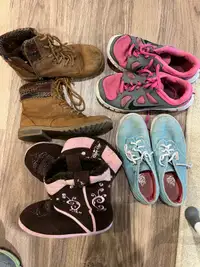 Girls size 2 shoe lot