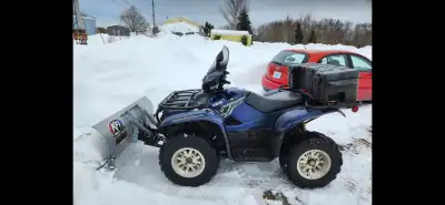 Have 2017 kodiak 700 with plow for sale just recently had a new seat added to the back asking 9500 o...