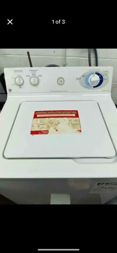 GE top load washer 100% working with 30 days warranty , View more