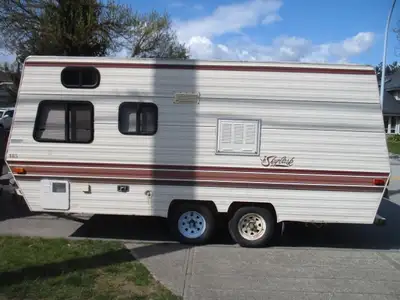 Made in Canada , 1981 18 ft Travel Trailer previous owner took out toilet, and propane fridge ; he h...