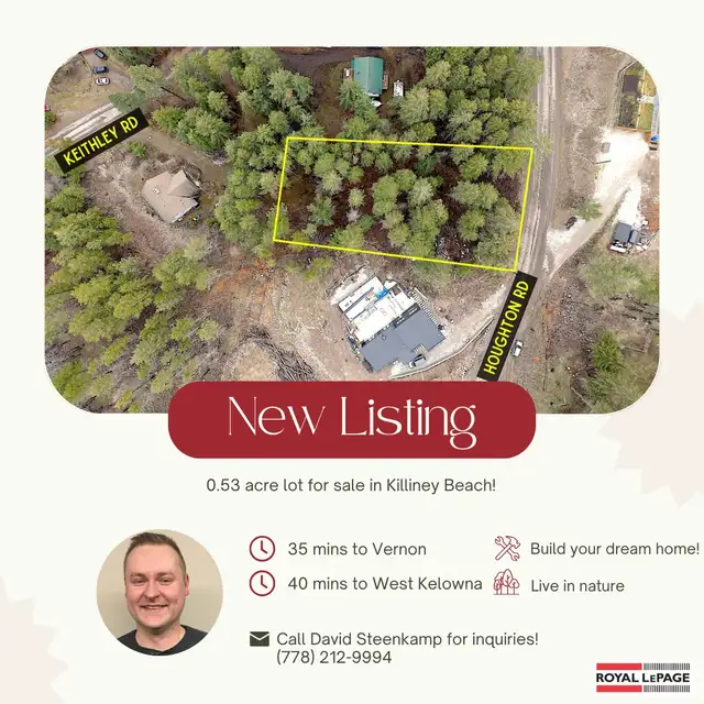 Lot 91 Houghton Road, Vernon. Private 0.53 acre lot for sale.