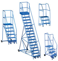 ROLLING LADDERS STANDS. MOBILE LADDERS, ROLLING STAIRS, LADDERS.