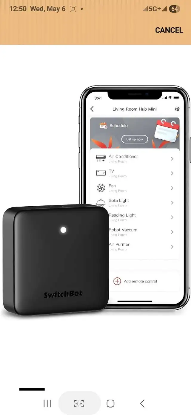 SwitchBot Hub Mini Smart Remote - IR Blaster, Link SwitchBot to 446508599125616640