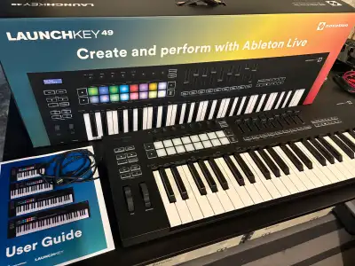 Novation Launchkey 49 Works in any USB or Midi application as keys and drum pad trigger but was spec...