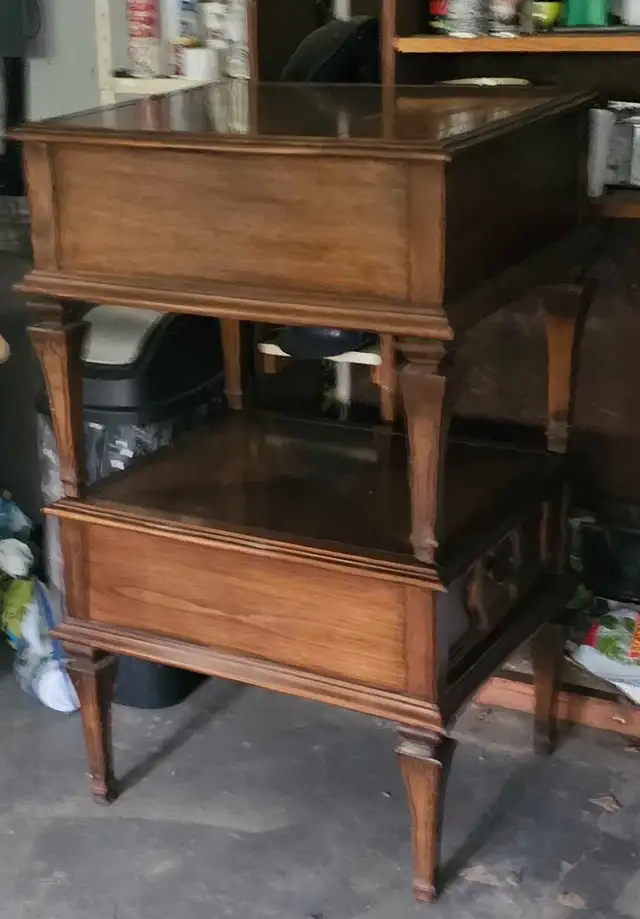 free wall unit with fireplace and end tables in Free Stuff in Muskoka - Image 4
