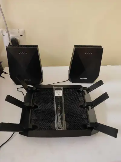 Netgear tri band router and extender, View more