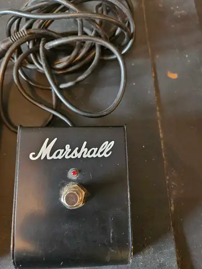 Selling a used Marshall footswitch and a Dean Markley Promag Plus acoustic guitar pickup. The footsw...