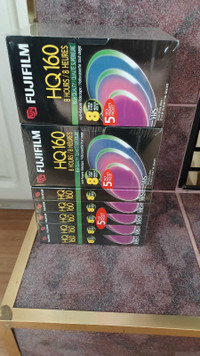Fujifilm HQ160 VHS Tapes - 8-Hour Recording. 15-Pack!"- Sealed