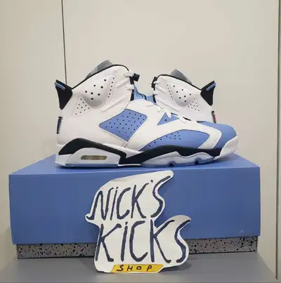Air Jordan 6 size 11.5 "UNC White", View more