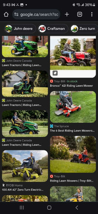 Looking for newer riding mower