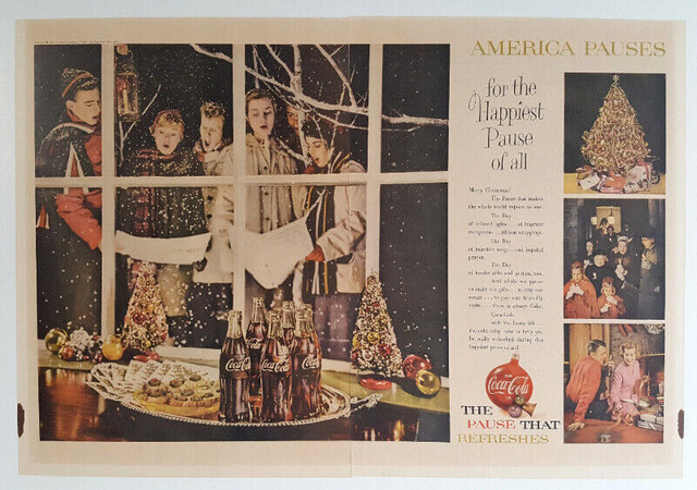1959 Coca-Cola Magazine Double Page Advertisement dans Art et objets de collection  à Ville de Toronto - Image 3