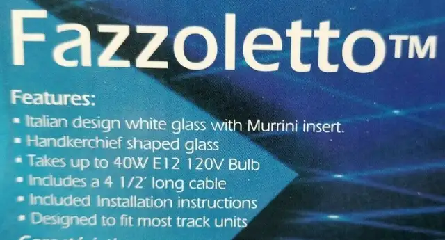 EasyLite Fazzoletto track pendant light - set of 4 in Indoor Lighting & Fans in Mississauga / Peel Region - Image 4