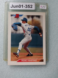 1992 Bowman Pedro Martinez RC #82 Rookie Dodgers expos pitcher