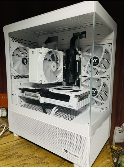 White Gaming PC | DDR5 32GB RAM | 2TB SSD | 9600x | 9060xt 16GB, View more