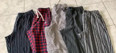 5 pairs Men’s  MEDIUM pj bottoms, View more