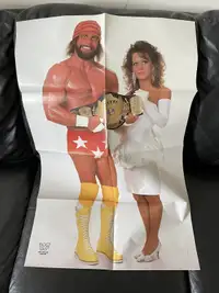 Vintage WWF WWE Wrestling Randy Macho Man Savage Giant Poster 
