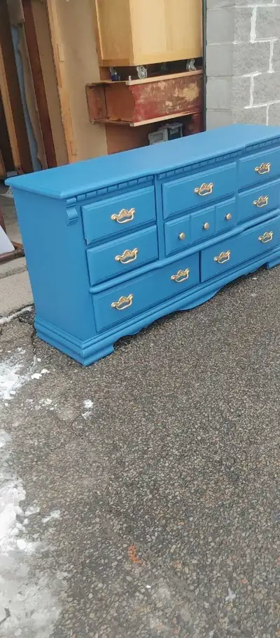 Dresser blue 8 drawers, View more