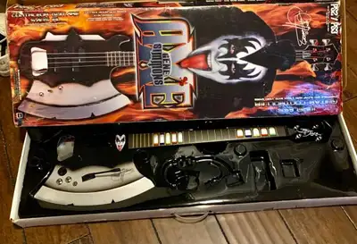 RARE KISS Gene Simmons AXE Guitar Controller For PS2 / PS3, View more