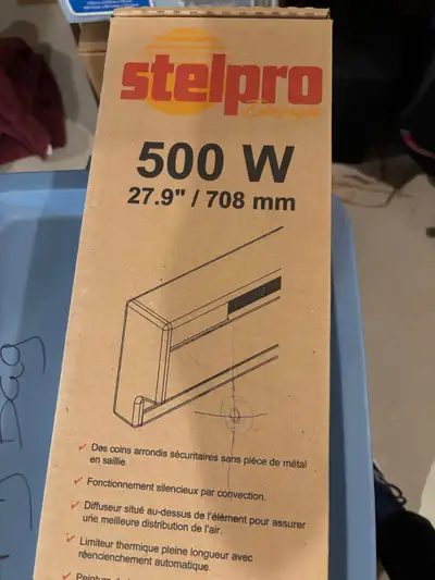 Stelpro 500w electric baseboard heater, View more
