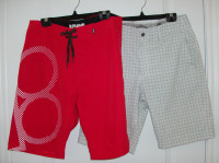 Callaway Mens Golf Shorts and Plan B Red Shorts – Size Small