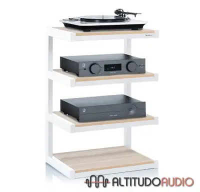 NorStone ESSE 4 Glass Shelf HiFi Audio Rack Oak, View more