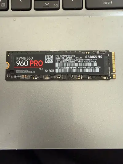 Samsung 960 Pro 512GB SSD, View more